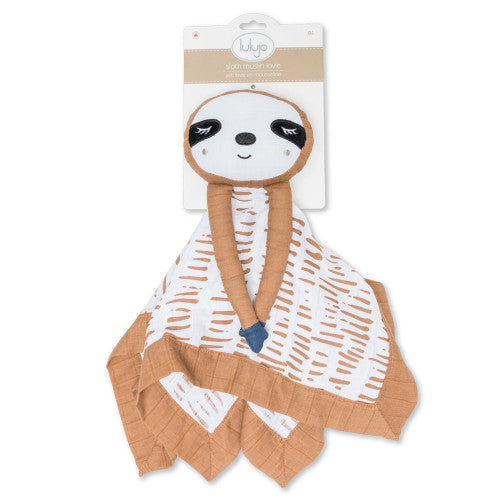 Muslin Lovey - Modern Sloth - HoneyBug 