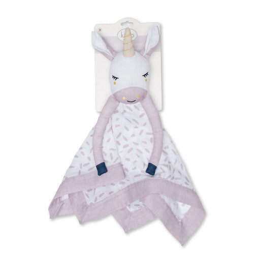 Muslin Lovey - Modern Unicorn - HoneyBug 