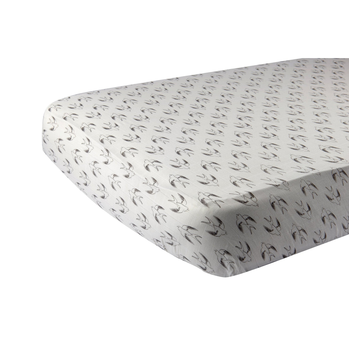 Sparrows Cotton Muslin Crib Sheet - HoneyBug 