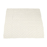 Lavender Flower and White Bamboo Muslin Newcastle Blanket - HoneyBug 