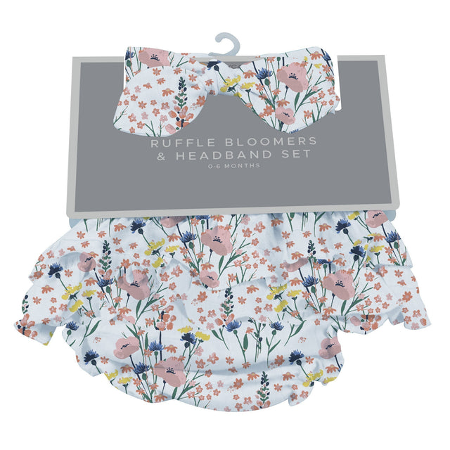 Wildflowers Ruffle Bloomers and Headband Set - HoneyBug 