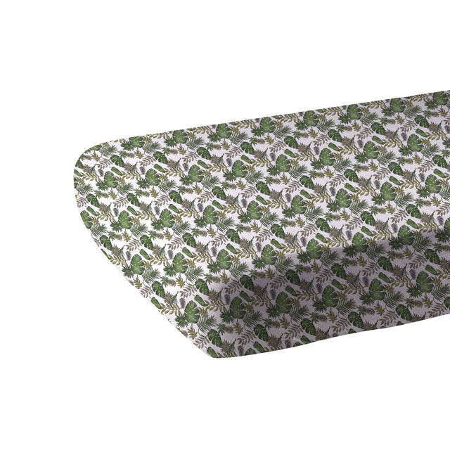 Tropical Forest Cotton Muslin Crib Sheet - HoneyBug 