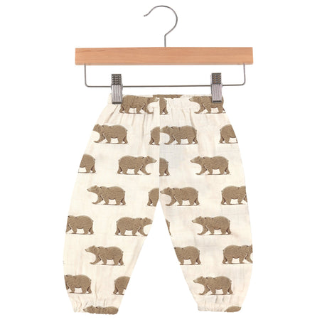 Goodnight Bear Bamboo Newcastle Mini Pants - HoneyBug 