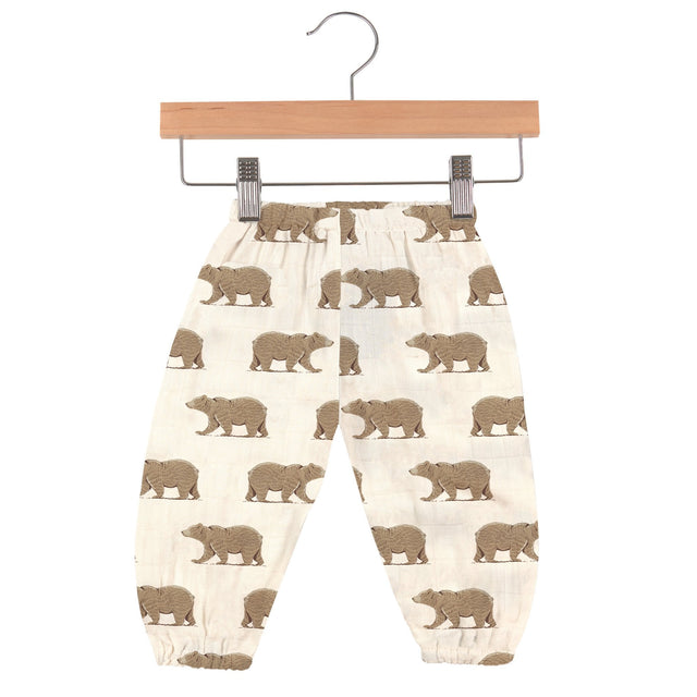 Goodnight Bear Bamboo Newcastle Mini Pants - HoneyBug 
