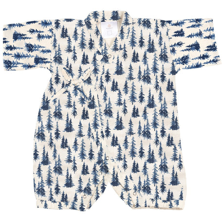 Indigo Forest Bamboo Newcastle Mini Kimono Jumpsuit - HoneyBug 