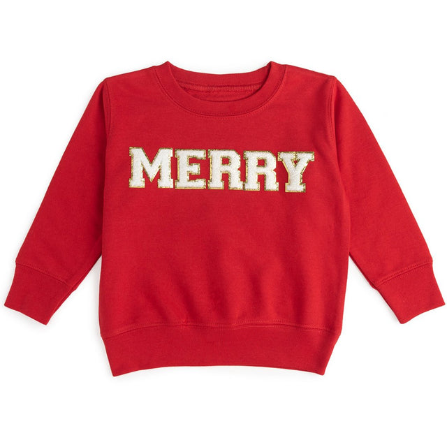 Merry Sweatshirt - Red - HoneyBug 