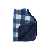 Cotton Muslin Burp Cloth - Jack Plaid - HoneyBug 