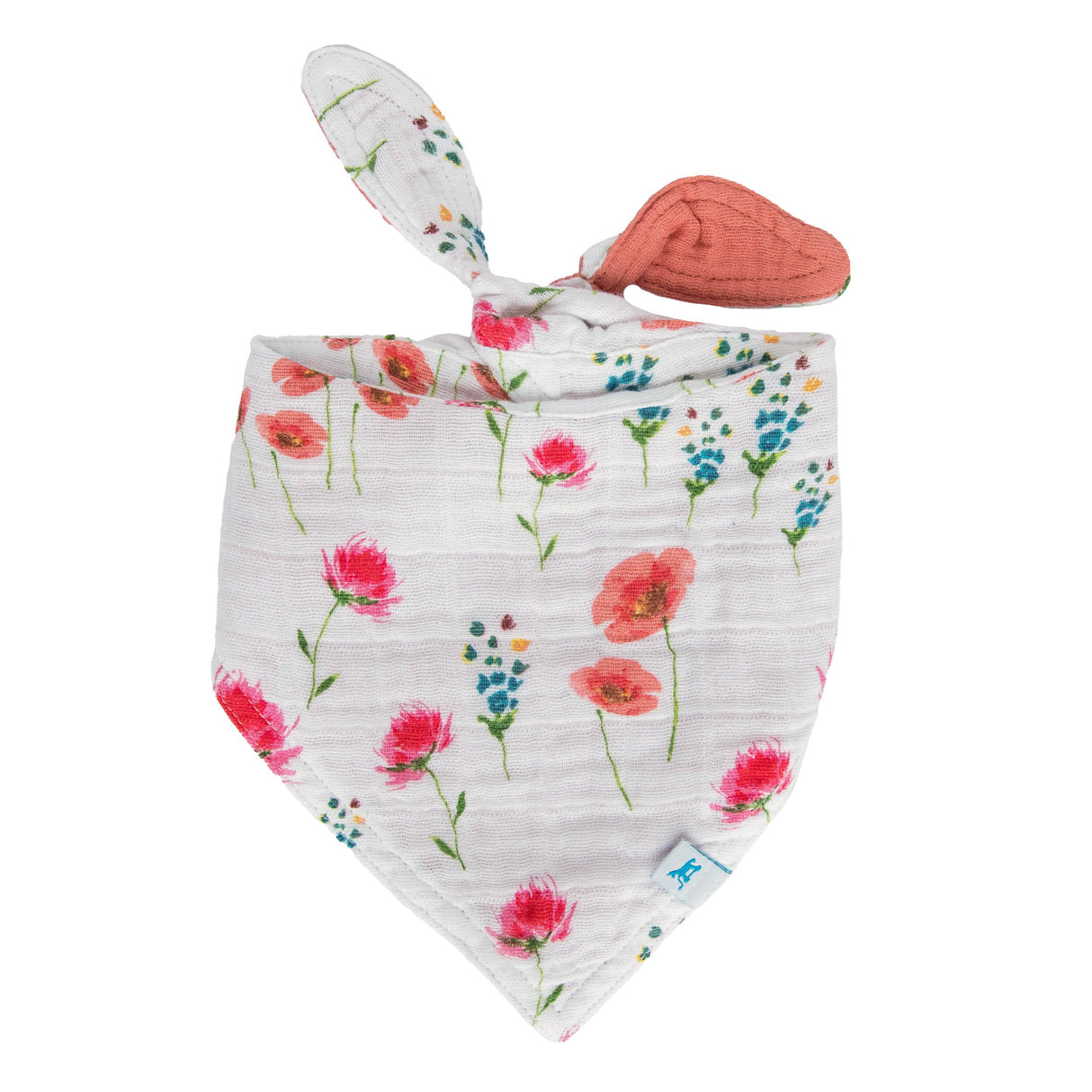 Cotton Muslin Reversible Bandana Bib - Wild Mums - HoneyBug 