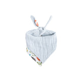 Cotton Muslin Reversible Bandana Bib - Meadow - HoneyBug 