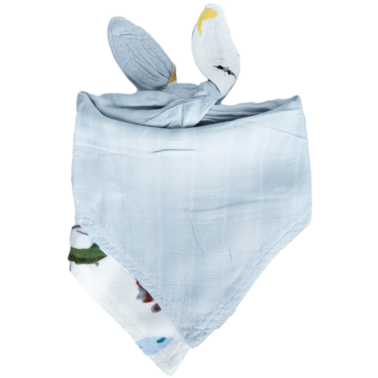 Deluxe Muslin Reversible Bandana Bib - Air Show - HoneyBug 