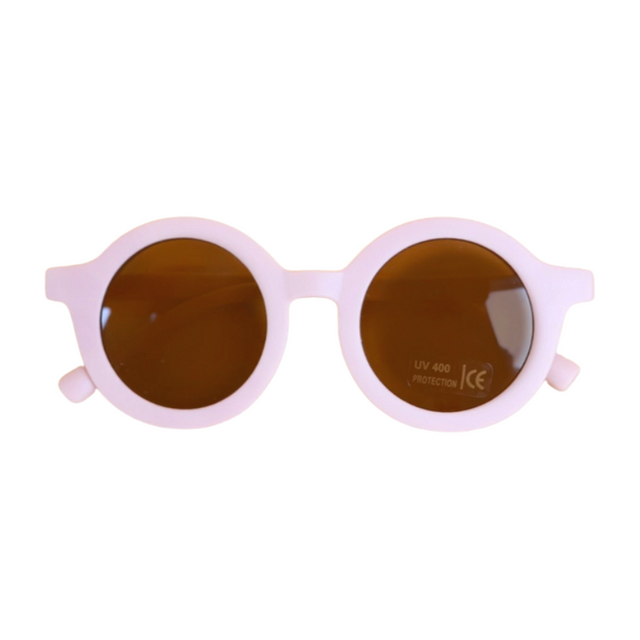 Round Sunglasses for Toddler- Light Pink - HoneyBug 