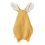 Muslin Bunny Lovey - Mustard - HoneyBug 