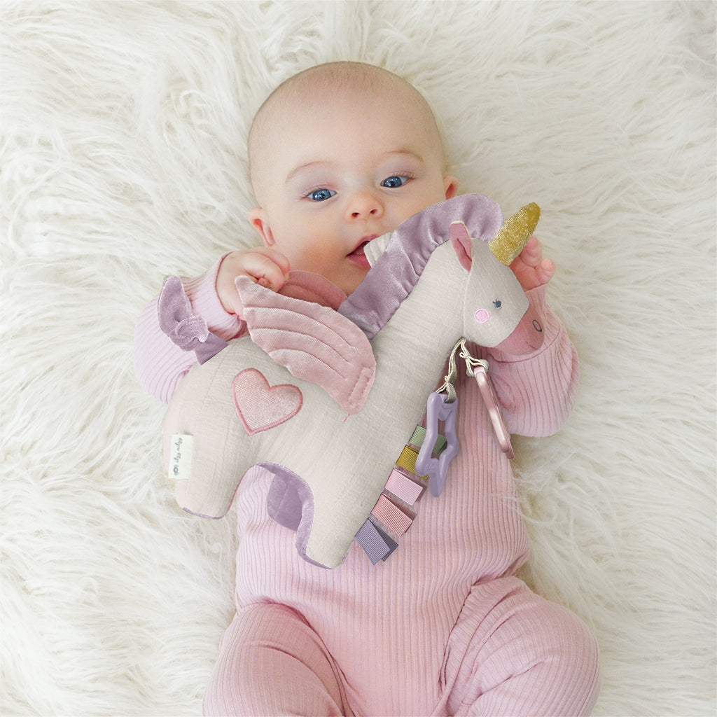 Link & Love™ Pegasus Activity Plush with Teether Toy - HoneyBug 