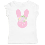 Boho Bunny Short Sleeve Shirt - Kids Easter Tee - HoneyBug 