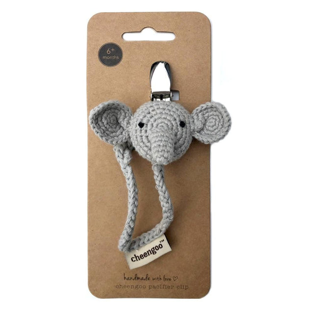 Elephant Pacifier Clip - HoneyBug 