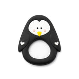 Penguin Teether - Black - HoneyBug 