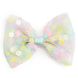 Robin Egg Blue Confetti Bow Clip - HoneyBug 