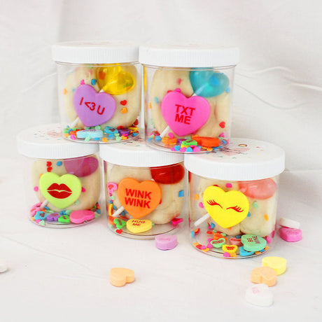 Conversation Heart Mini Dough-To-Go Kit - HoneyBug 