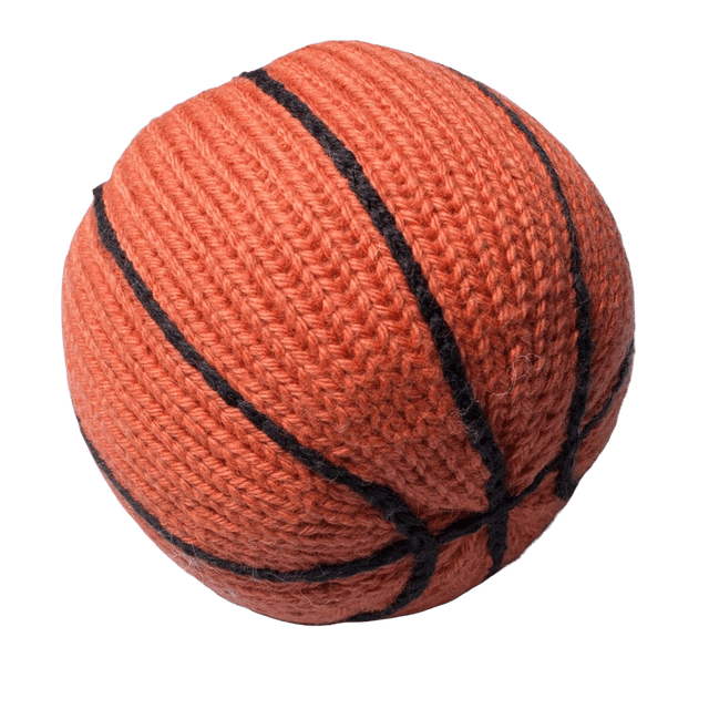 Organic Baby Rattle - Basketball - HoneyBug 