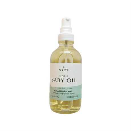 Gentle Baby Oil: Natural massage oil that relaxes your baby and gently nourishes skin. 4oz glass bottle by NOLEO - HoneyBug 