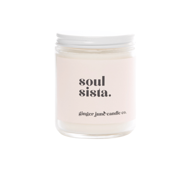 SOUL SISTA • NON TOXIC SOY CANDLE COCONUT VANILLA - HoneyBug 