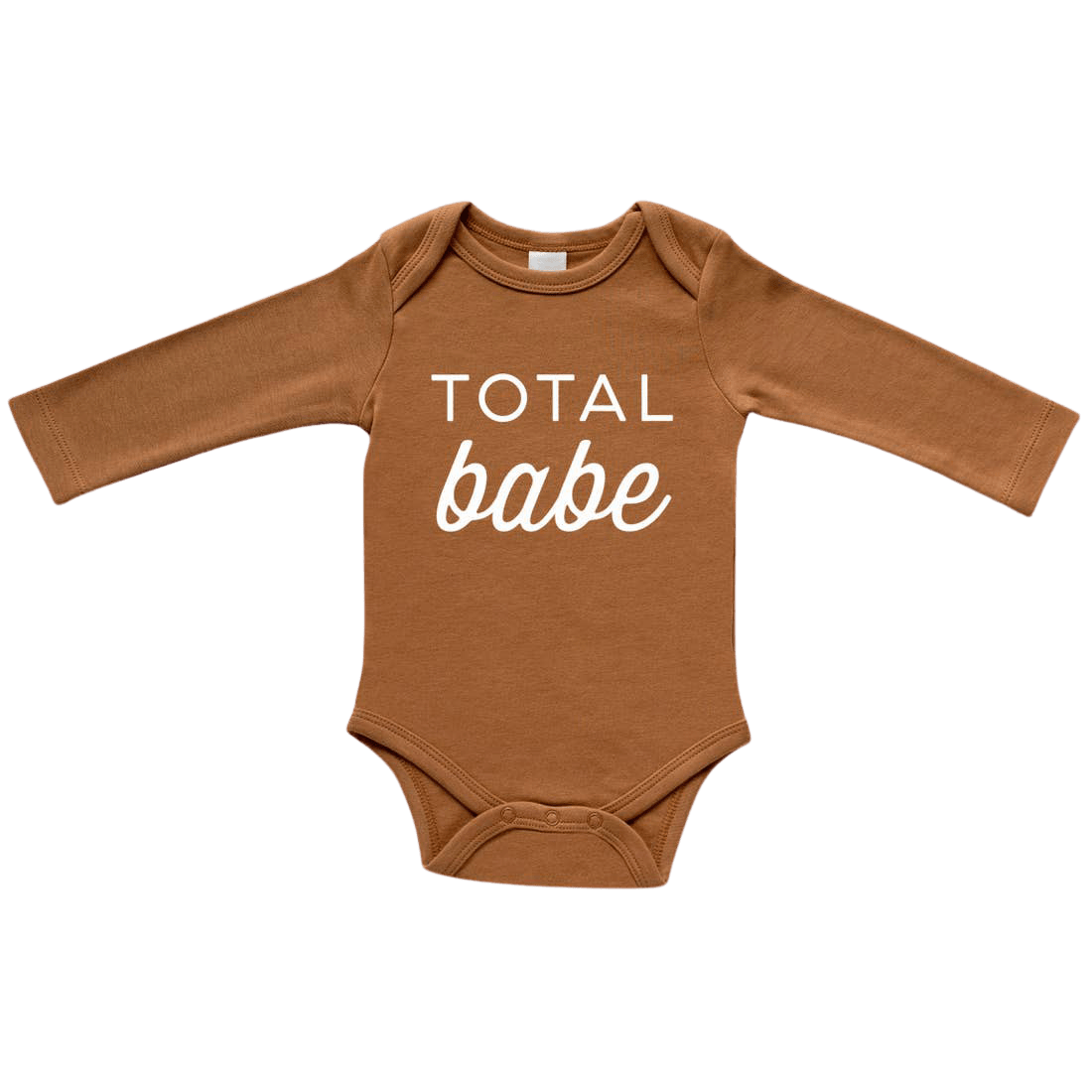 Total Babe Long Sleeve Bodysuit - Camel - HoneyBug 