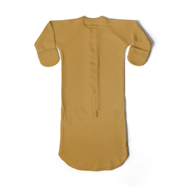 Baby Gown - Ochre - HoneyBug 