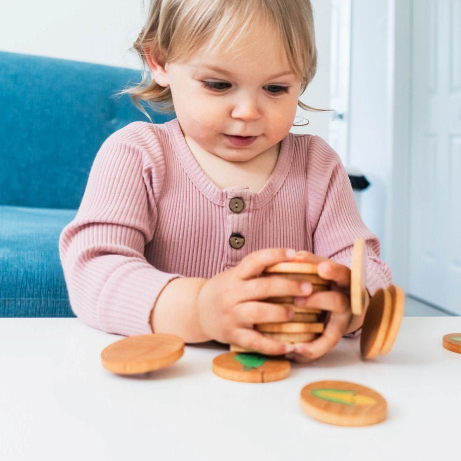Happy Farmer's Market Matching Tiles - HoneyBug 