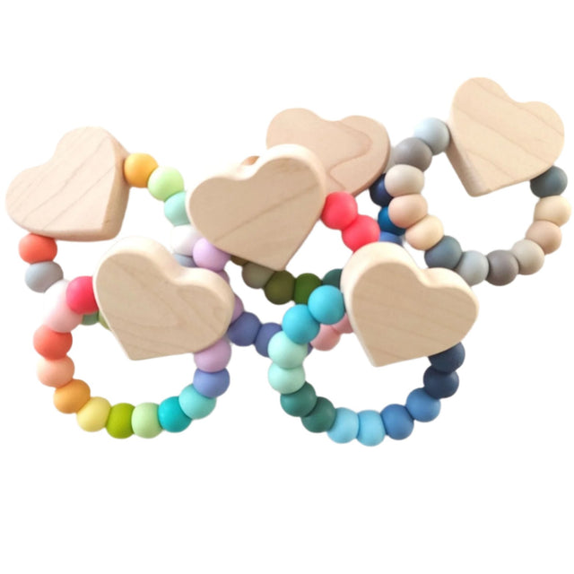 Heart Charm Teether - HoneyBug 