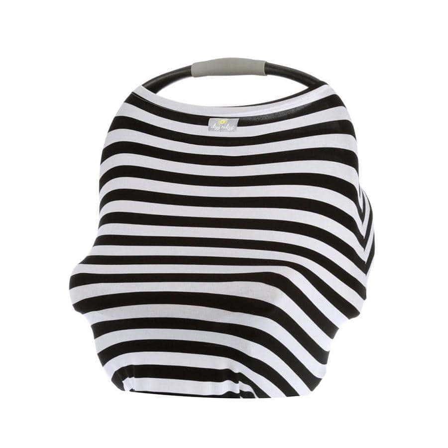 Mom Boss 4-in-1 Multi-Use Cover - B&W Stripe