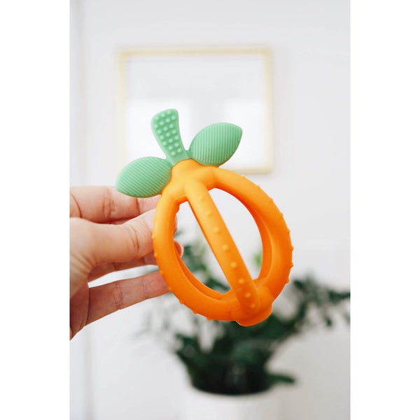 Clementine Bitzy Biter™ Teething Ball Baby Teether - HoneyBug 