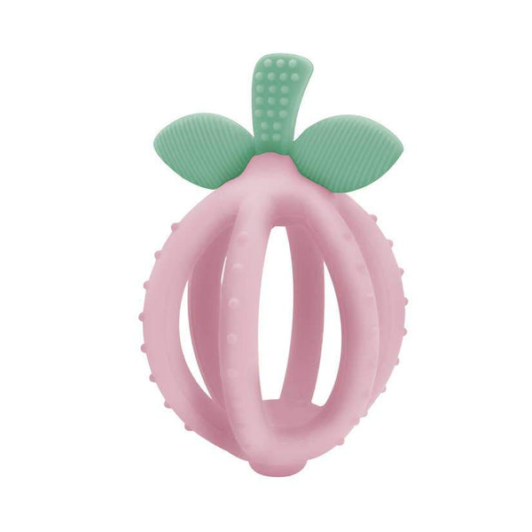 Pink Lemonade Bitzy Biter™ Teething Ball Baby Teether - HoneyBug 