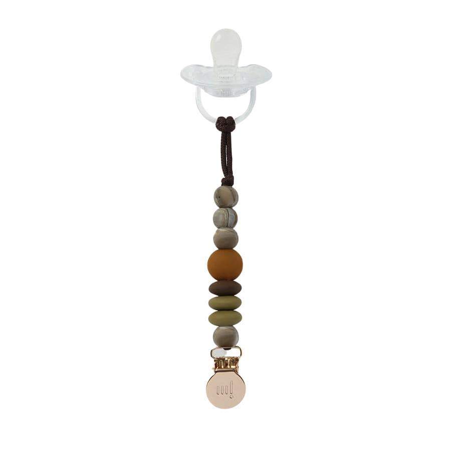 Saddle Mini Pacifier Clip - HoneyBug 