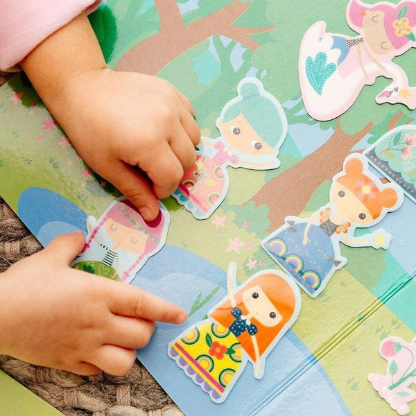 Play Again! Reusable Sticker Scenes: Princess Garden - HoneyBug 