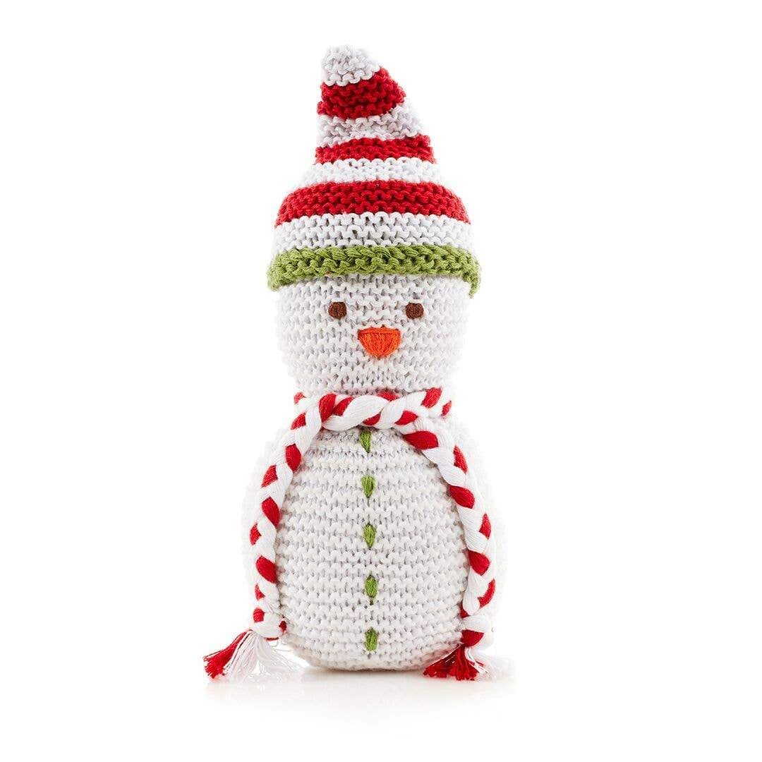 Snowman Rattle - HoneyBug 