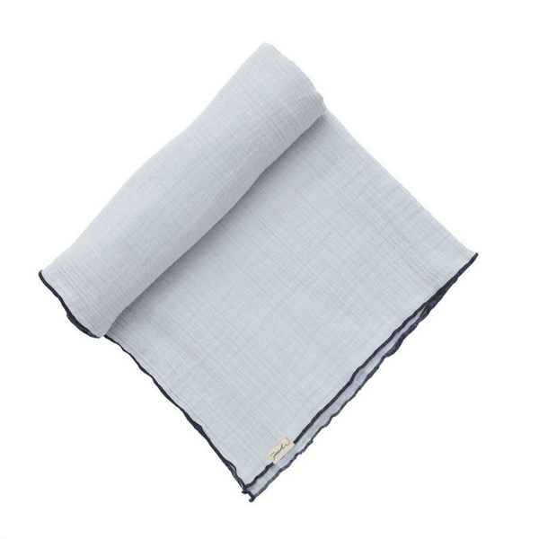 Solid Swaddles - Light Blue - HoneyBug 