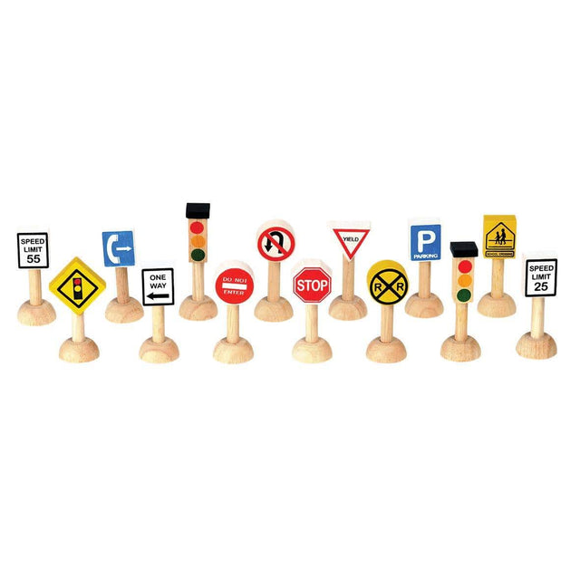 Set of Traffic Signs and Lights - USA - HoneyBug 