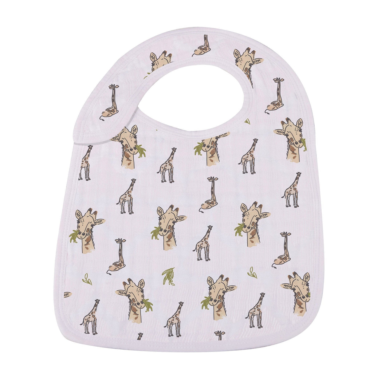 On The Savannah Bamboo Muslin Snap Bibs 3PK - HoneyBug 