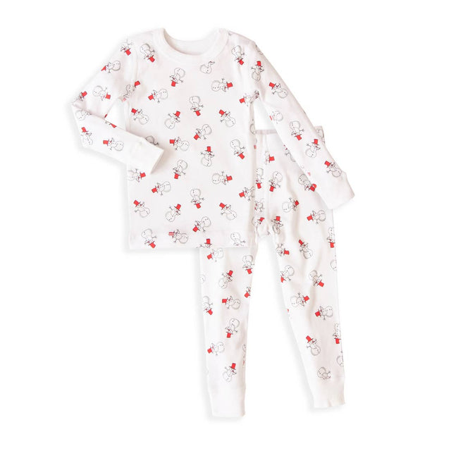 Snowman Long Sleeves Pajamas - HoneyBug 